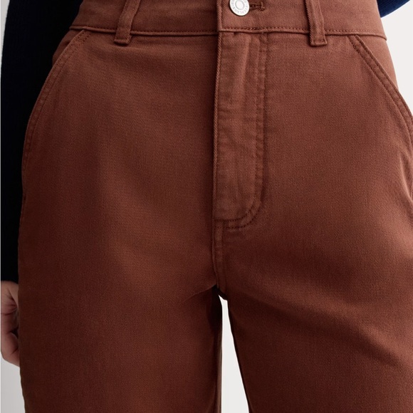 Brown High-Waisted Barrel Pants - Picture 4 of 8